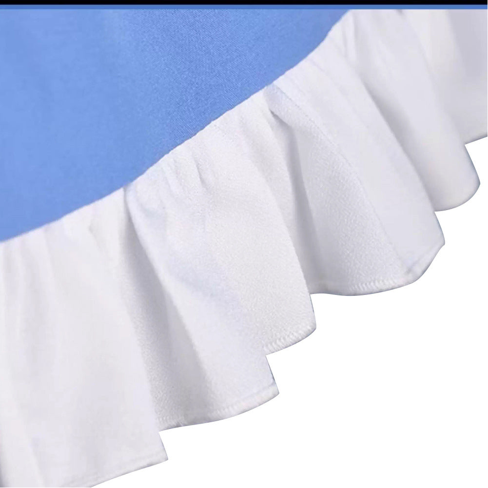 Panty & Stocking Stocking Women Blue Lolita Skirt Outfits Halloween Carnival Party Cosplay Costume
