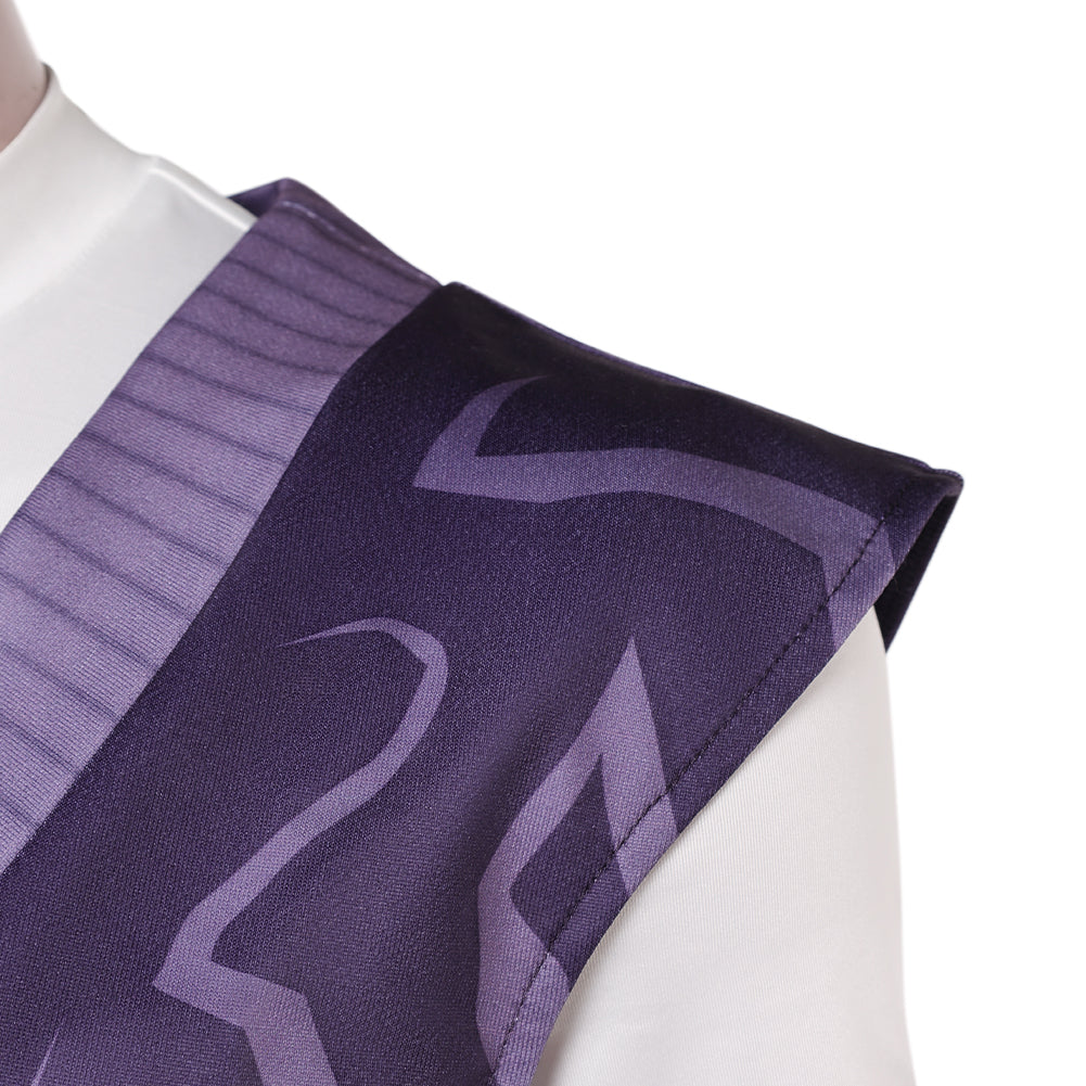 Kpop Demon Hunters Mystery Demonic Pattern Purple Top Halloween Carnival Party Cosplay Costume