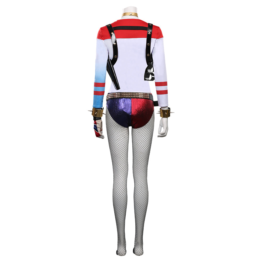 Harleen Quinzel Cosplay Costume Outfits Halloween Carnival Suit