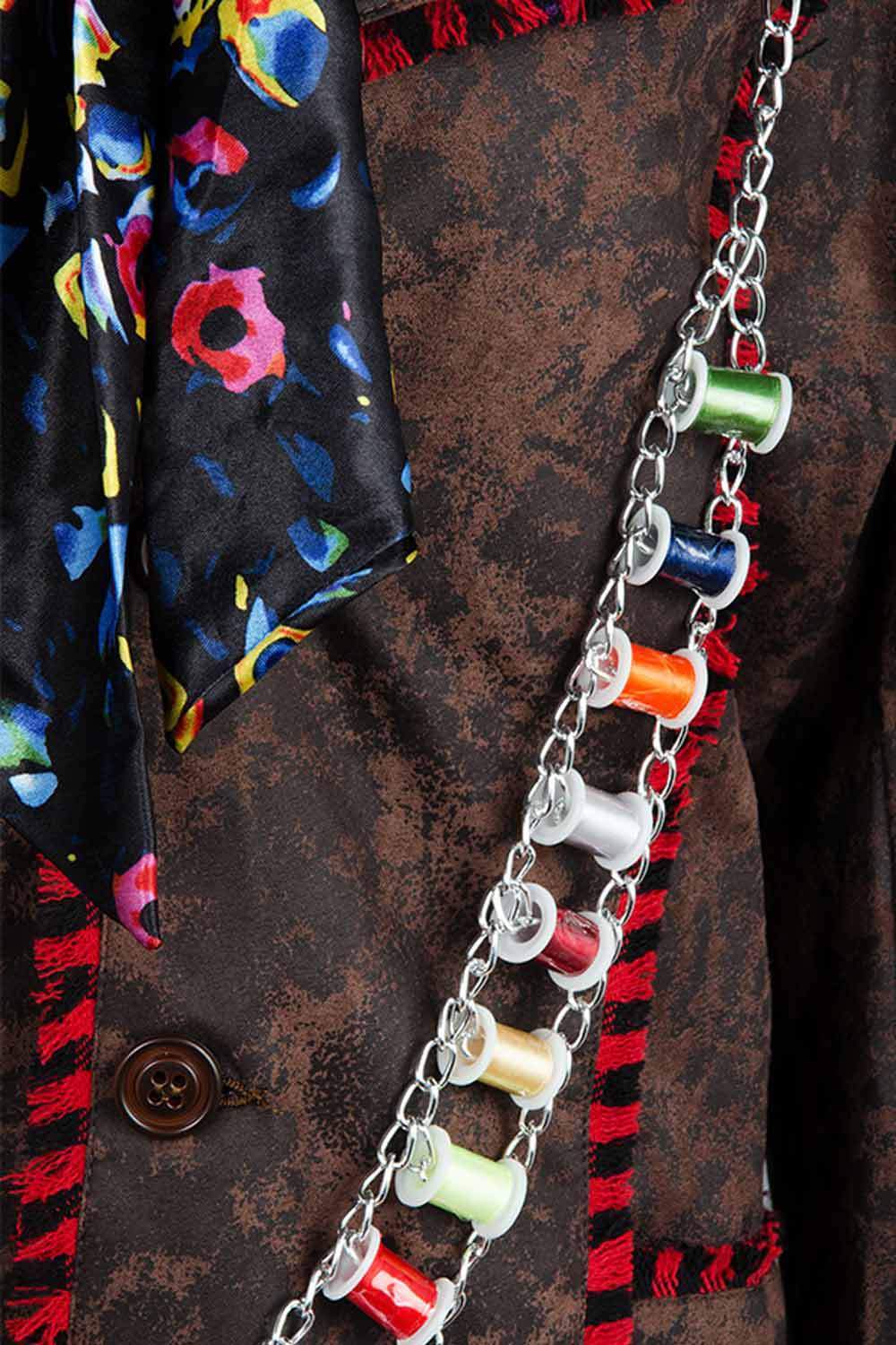 Johnny Depp Mad Hatter Outfits Halloween Carnival Suit Cosplay Costume