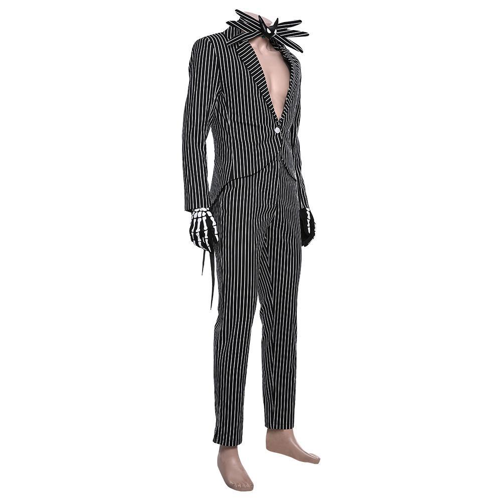 The Nightmare Before Christmas Jack Skellington Halloween Outfit Cosplay Costume
