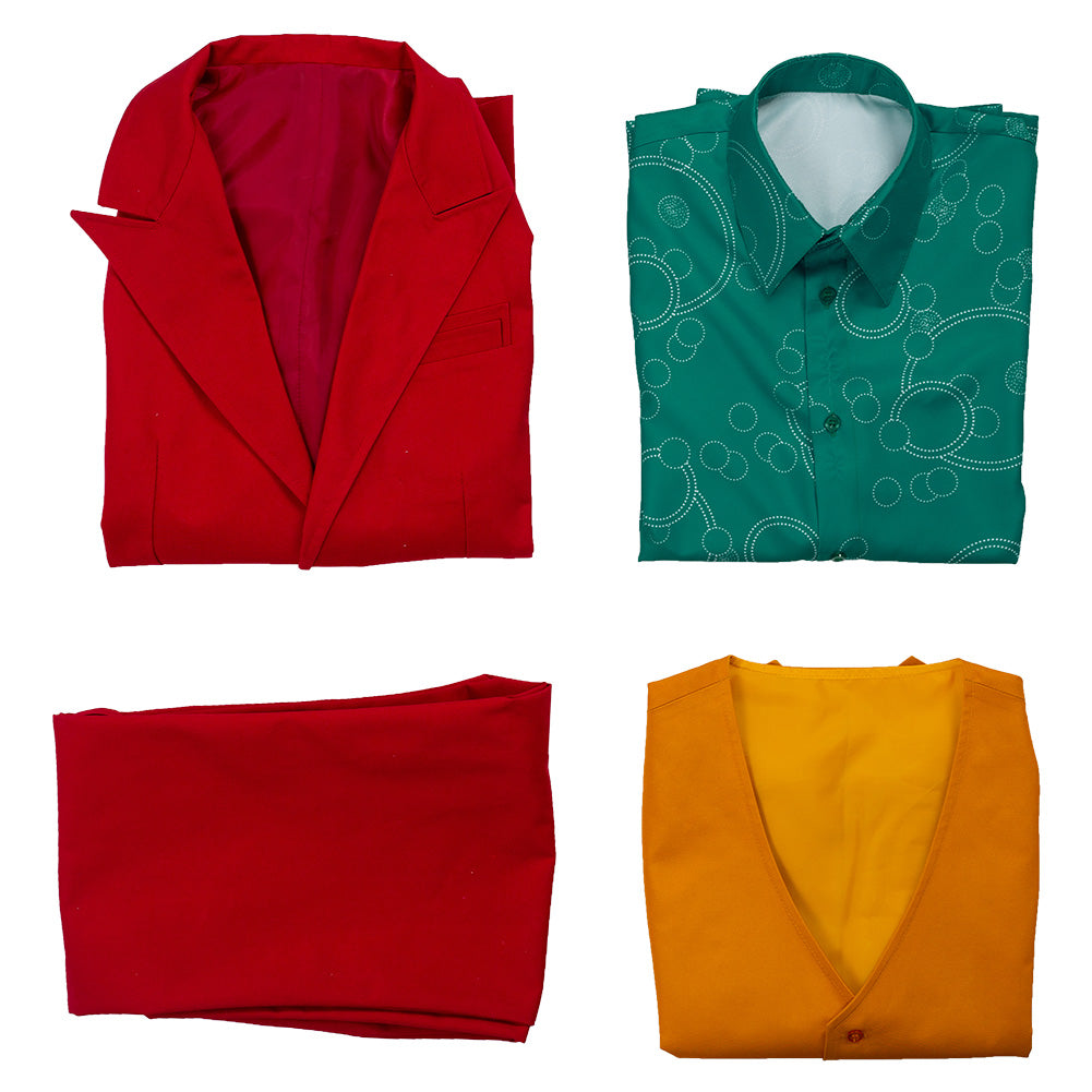 Joker 2019 Joaquin Phoenix Arthur Fleck Cosplay Costume Outfits Halloween Suit