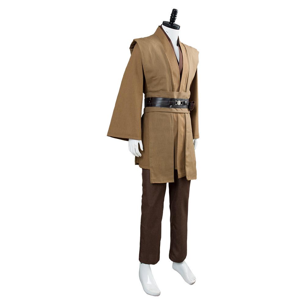 Kenobi Jedi TUNIC Outfits Brown Version No Cloak Halloween Carnival Suit Cosplay Costume