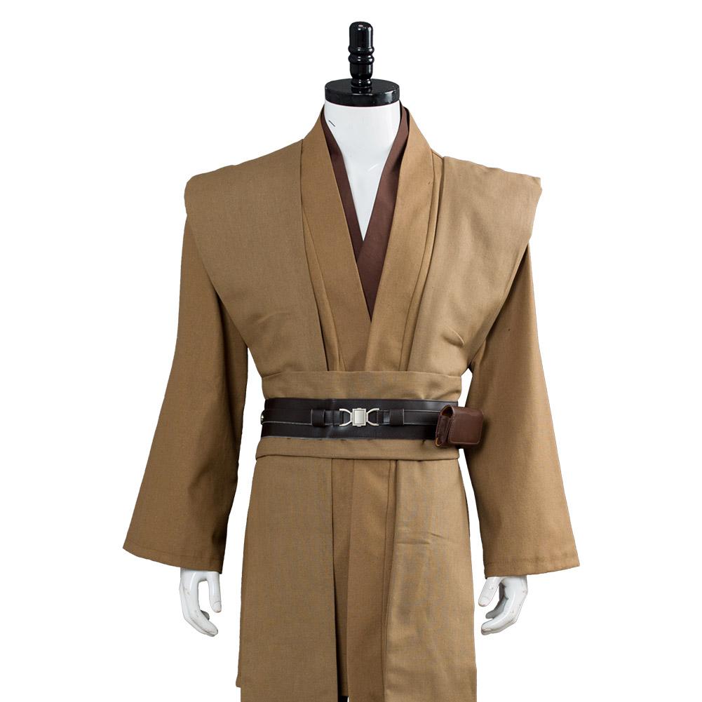 Kenobi Jedi TUNIC Outfits Brown Version No Cloak Halloween Carnival Suit Cosplay Costume