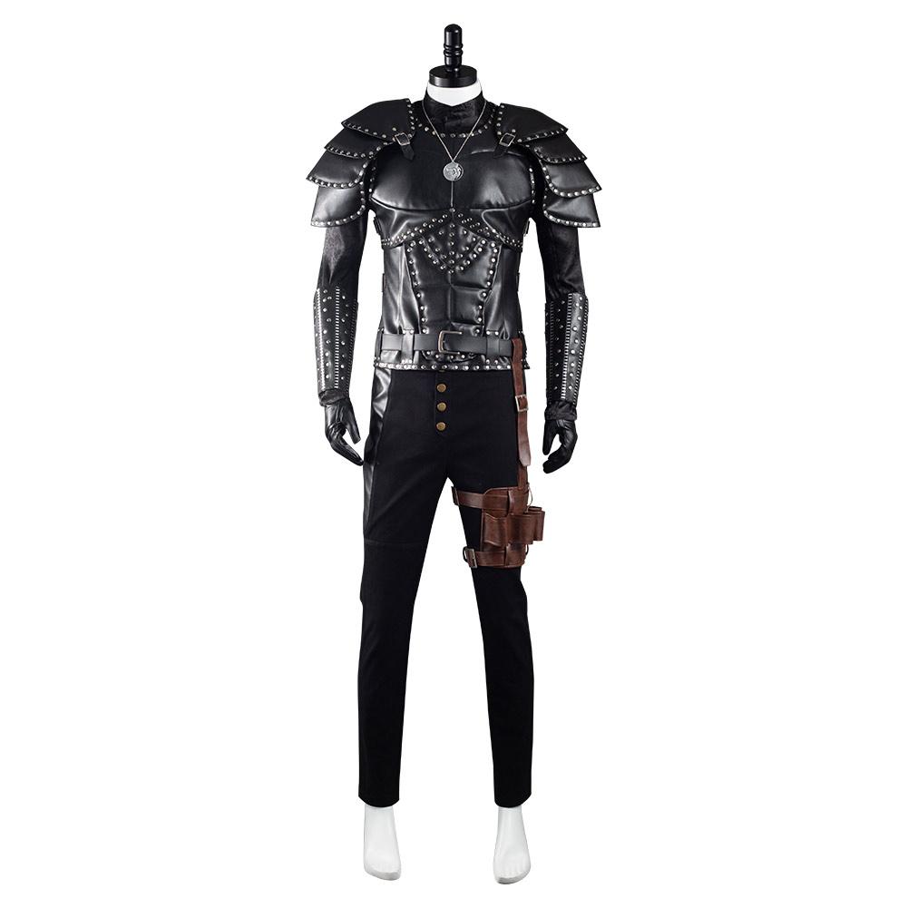 The Witcher Geralt of Rivia Outfit Cosplay Costume Halloween Carnival Suit