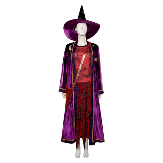 Halloweentown Marnie Piper Cosplay Costume Dress Hat Bag Outfits Halloween Carnival