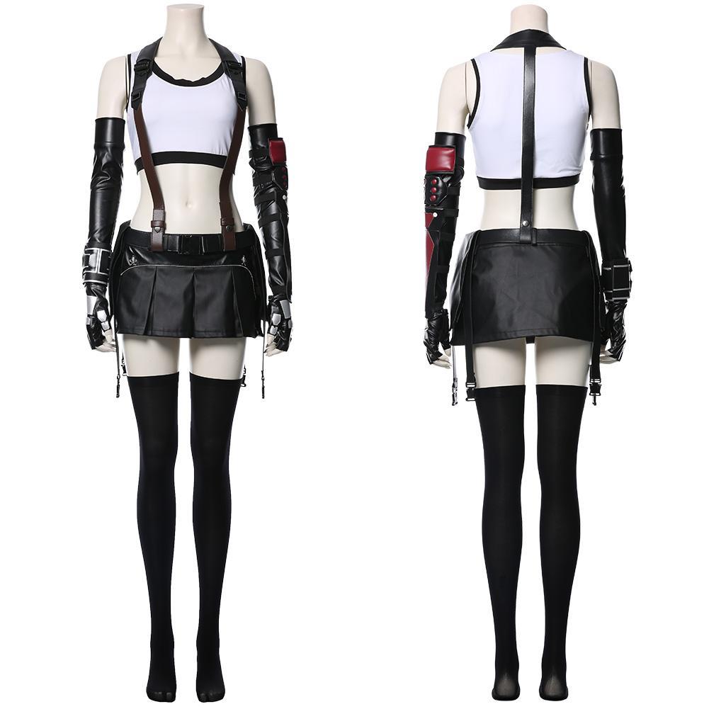 Final Fantasy VII Remake Tifa Lockhart Cosplay Costume Outfits Halloween Carnival Suit
