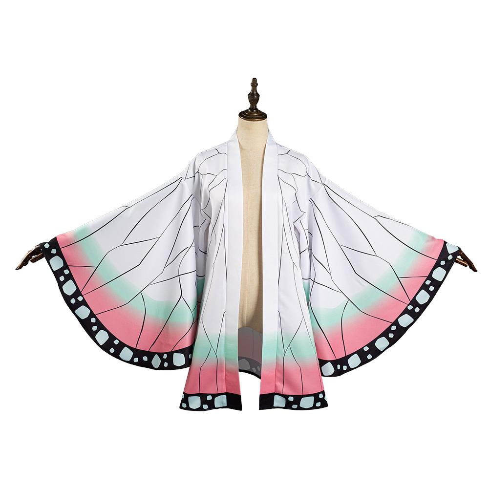 Demon Slayer: Kimetsu no Yaiba-Kochou Shinobu Kimono Cloak Outfits Halloween Carnival Suit Cosplay Costume