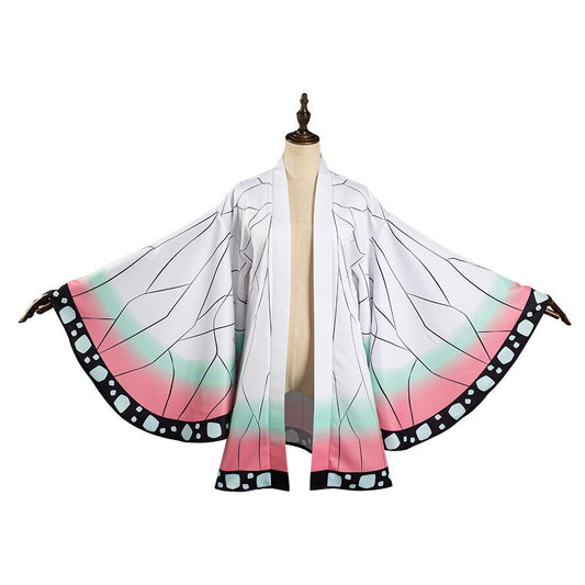 Demon Slayer: Kimetsu no Yaiba-Kochou Shinobu Kimono Cloak Outfits Halloween Carnival Suit Cosplay Costume