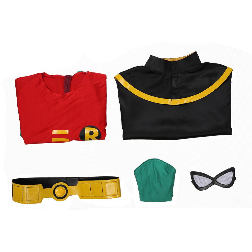 Teen Titans Robin Jumpsuit Outfits Cosplay Costume Halloween Carnival Suit