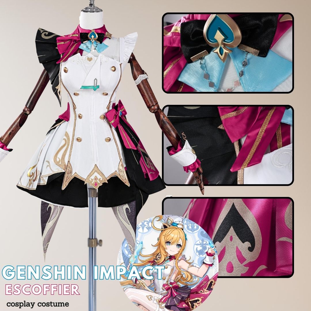 Genshin Impact Escoffier Fullset Outfits Halloween Carnival Cosplay Costume