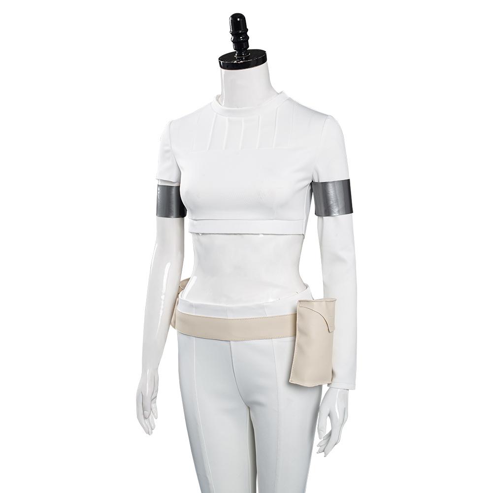 Padme Amidala White Outfits Cosplay Costume Halloween Carnival Suit
