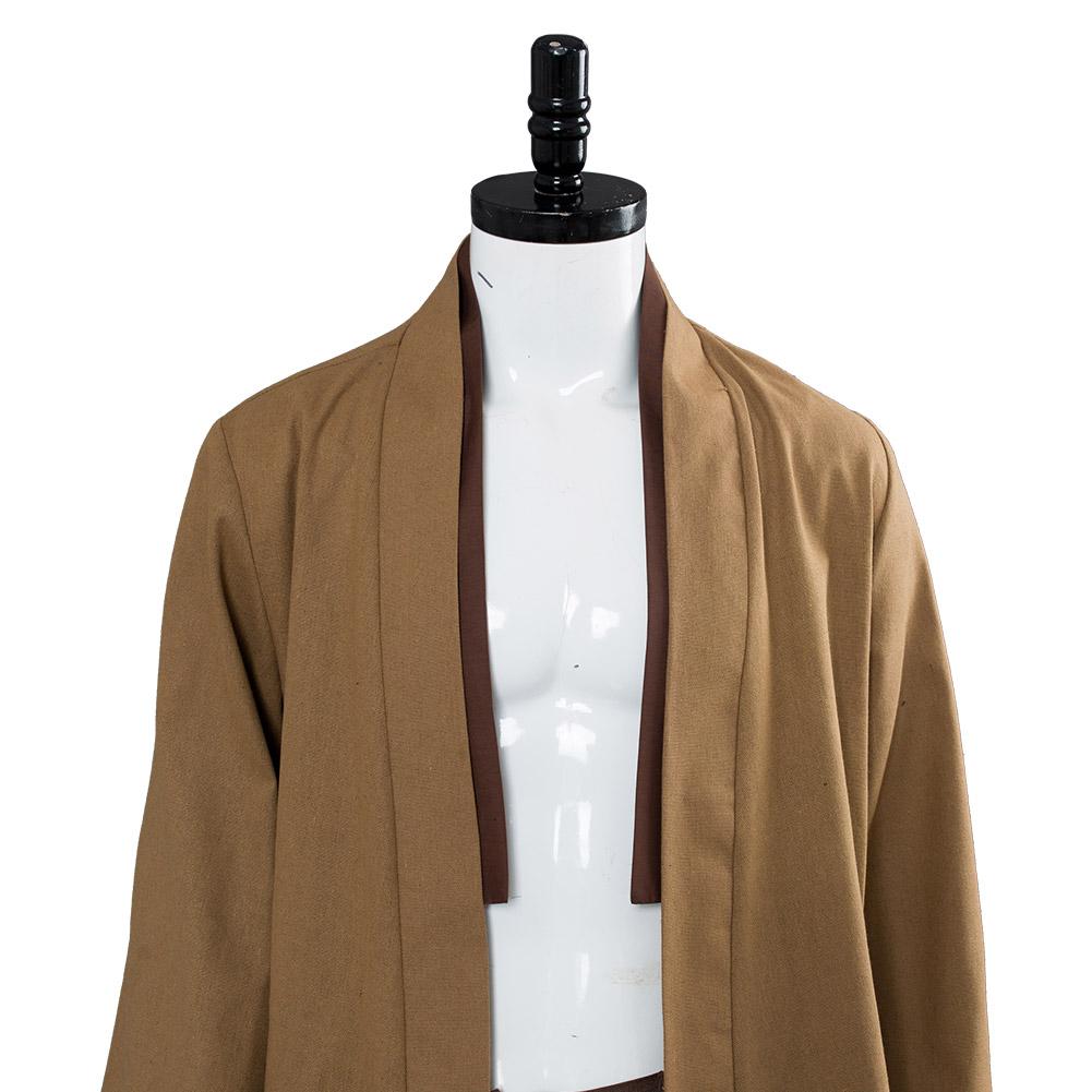 Kenobi Jedi TUNIC Outfits Brown Version No Cloak Halloween Carnival Suit Cosplay Costume