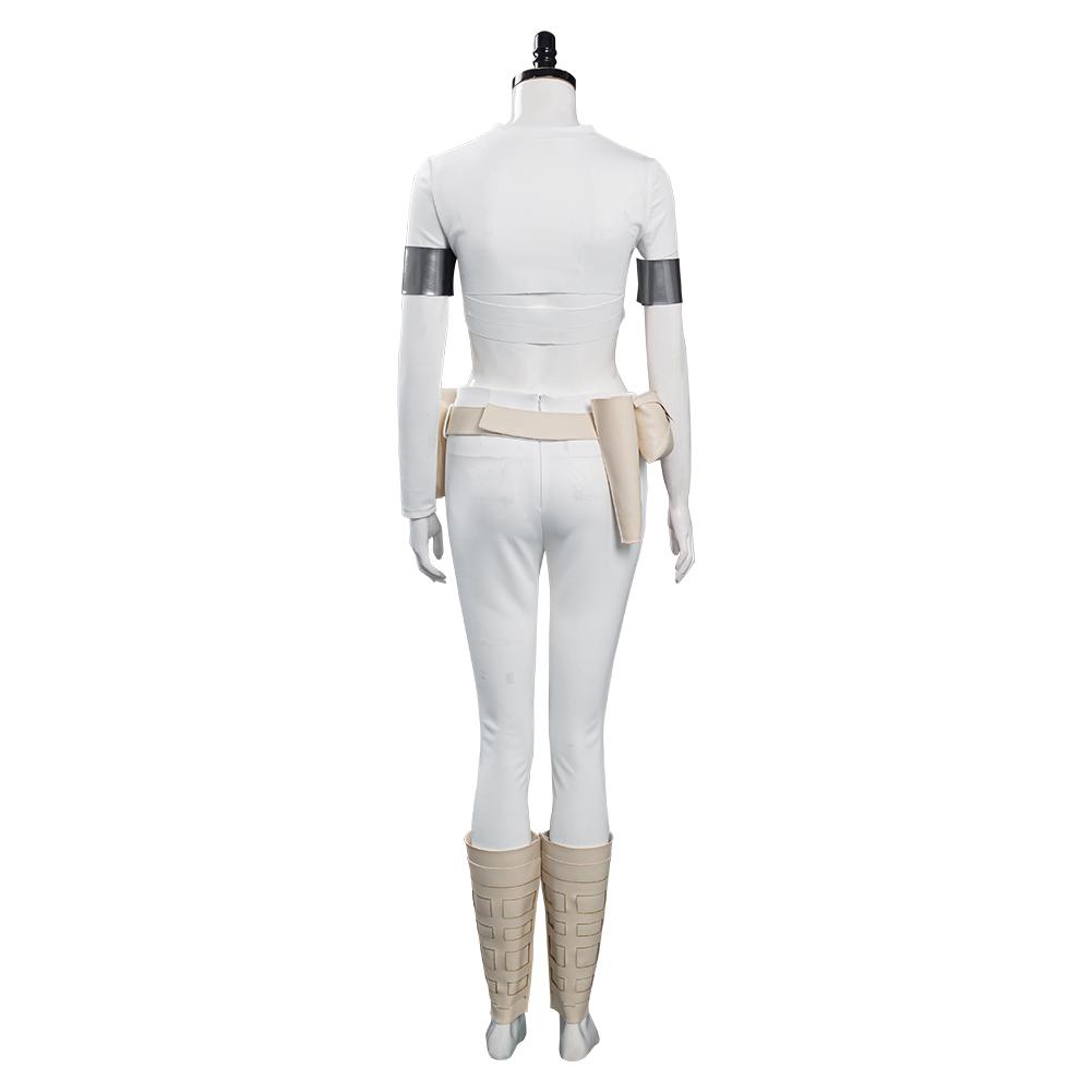 Padme Amidala White Outfits Cosplay Costume Halloween Carnival Suit