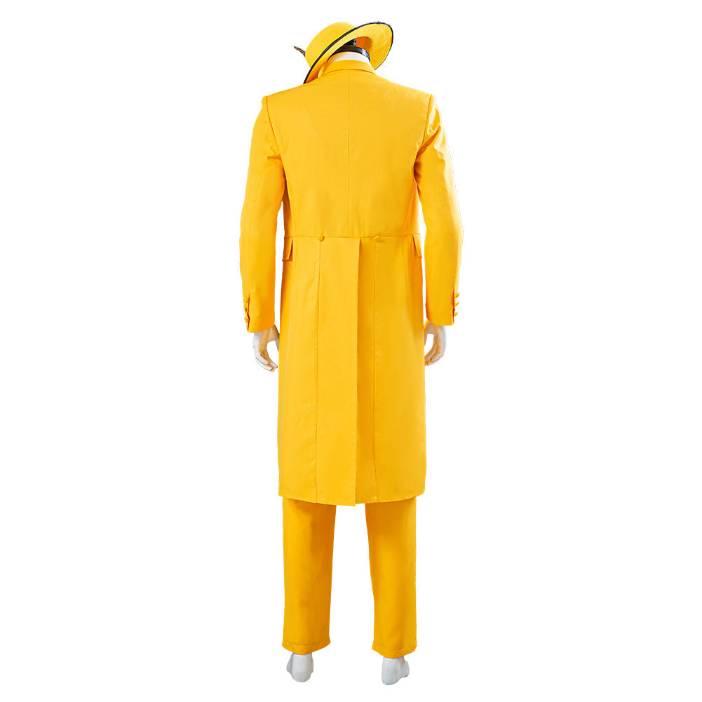 The Mask Jim Carrey Stanley Ipkiss Yellow Cosplay Costume Outfits Halloween Carnival Suit