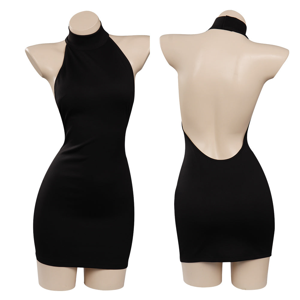 Vermeil in Gold - Vermeil Sexy Black Skirt Outfits Halloween Carnival Cosplay Costume