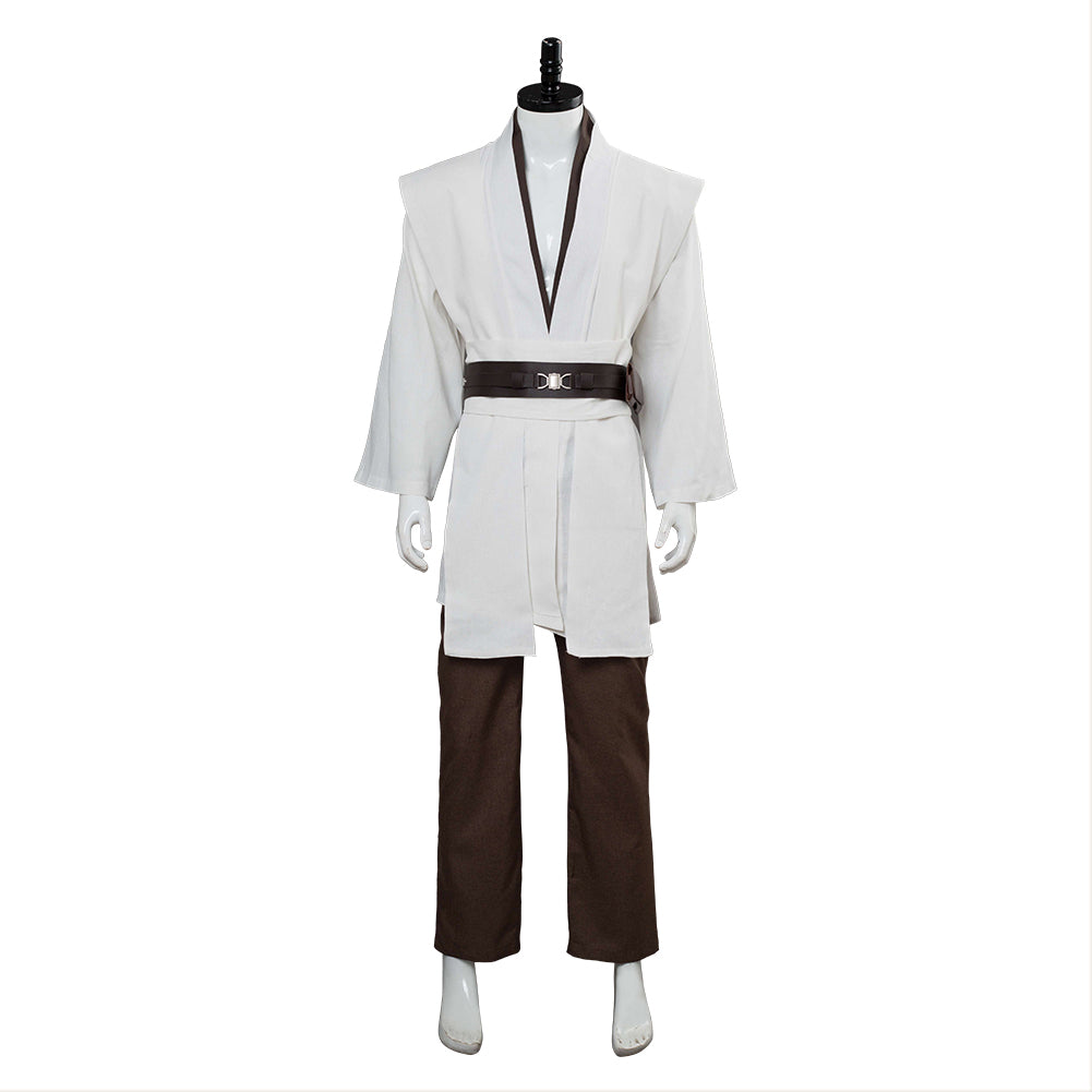 Jedi Knight Cosplay Costume White Version No Cloak Halloween Carnival Suit