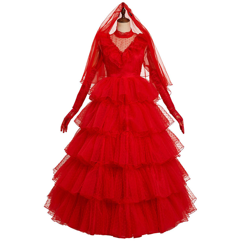 Beetlejuice Lydia Cosplay Costume Dress Outfits Halloween Carnival Christmas Outfit