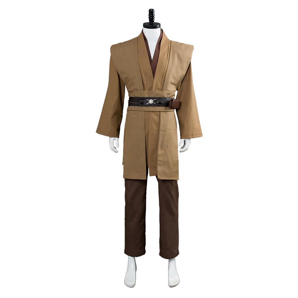 Kenobi Jedi TUNIC Outfits Brown Version No Cloak Halloween Carnival Suit Cosplay Costume
