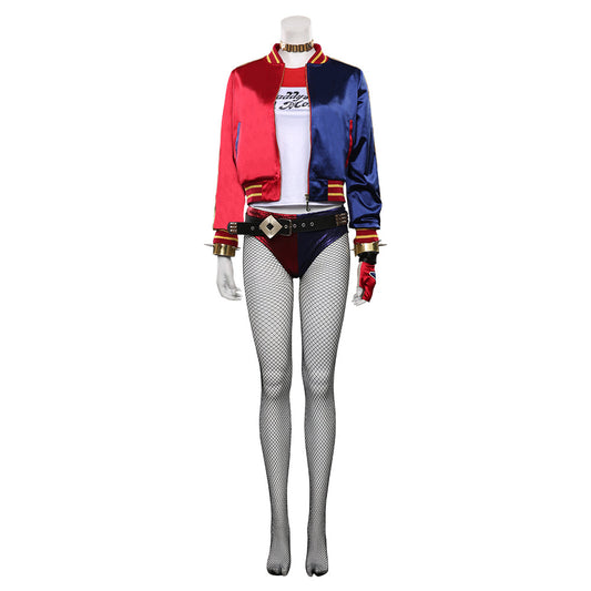 Harleen Quinzel Cosplay Costume Outfits Halloween Carnival Suit
