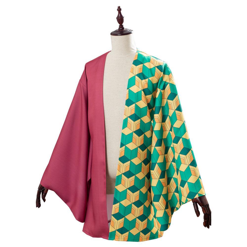 Demon Slayer: Kimetsu no Yaiba Tomioka Giyuu Kimono Cloak Outfits Halloween Carnival Suit Cosplay Costume