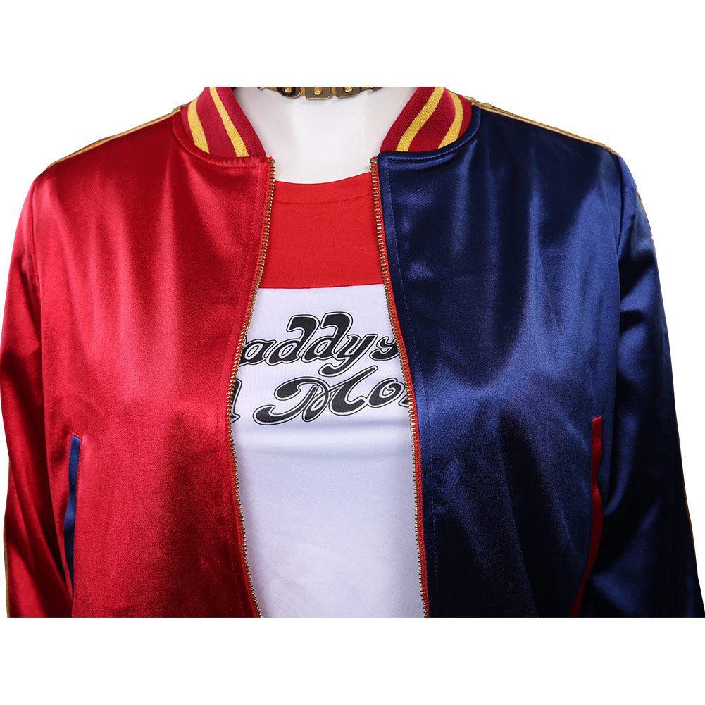 Harleen Quinzel Cosplay Costume Outfits Halloween Carnival Suit