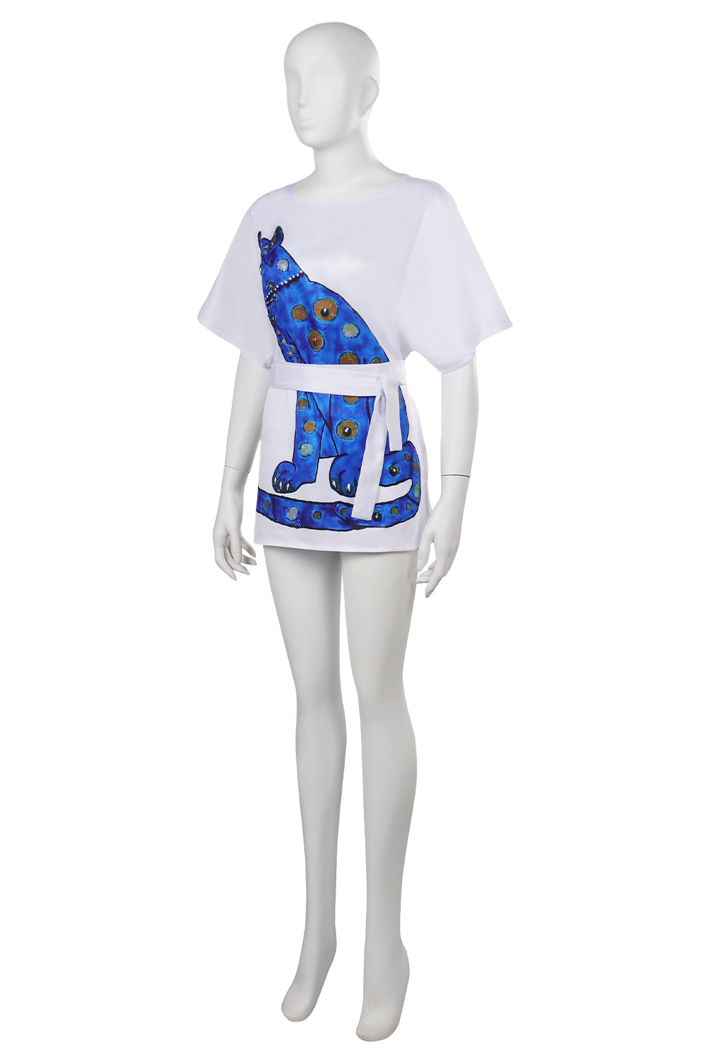 ABBA Agnetha Faltskong Retro Disco 70S Style Vintage Blue Printed Dress Outfits Halloween Carnival Suit Cosplay Costume
