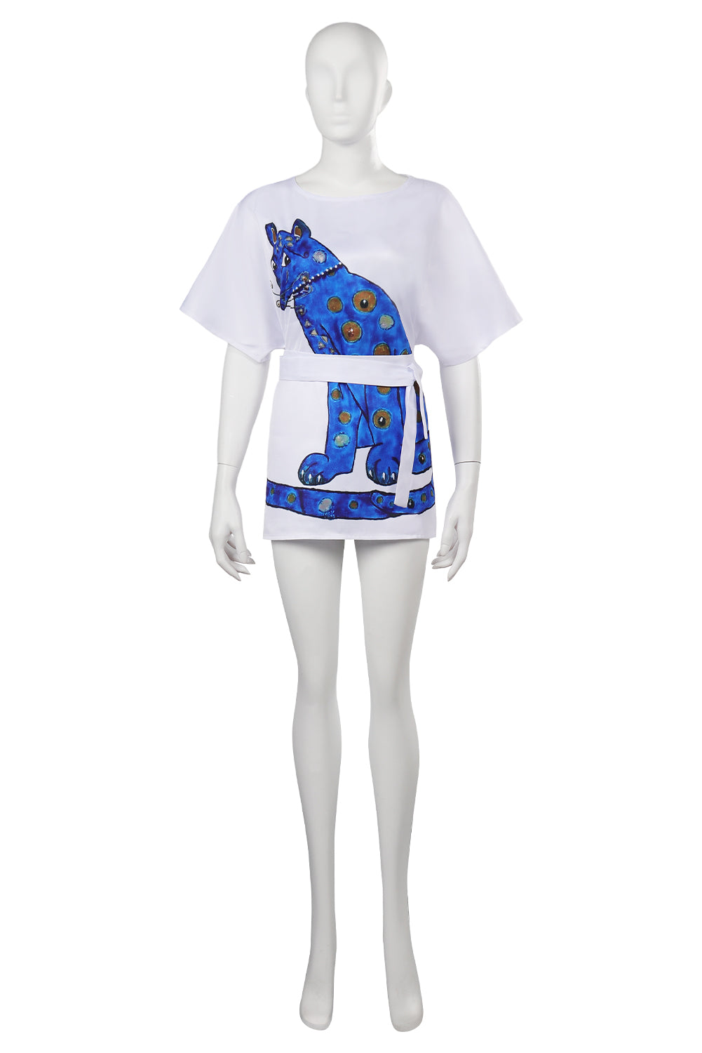 ABBA Agnetha Faltskong Retro Disco 70S Style Vintage Blue Printed Dress Outfits Halloween Carnival Suit Cosplay Costume