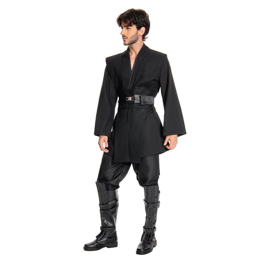 Anakin Skywalker Cosplay Costume Outfit Black Version