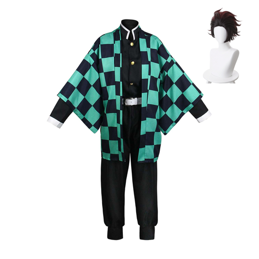 Kamado Tanjirou Cosplay Costume Outfits Halloween Carnival Suit
