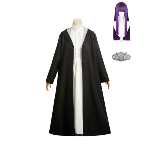 Frieren: Beyond Journey's End Fern Costume Wig Outfits Halloween Carnival Suit Cosplay Costume