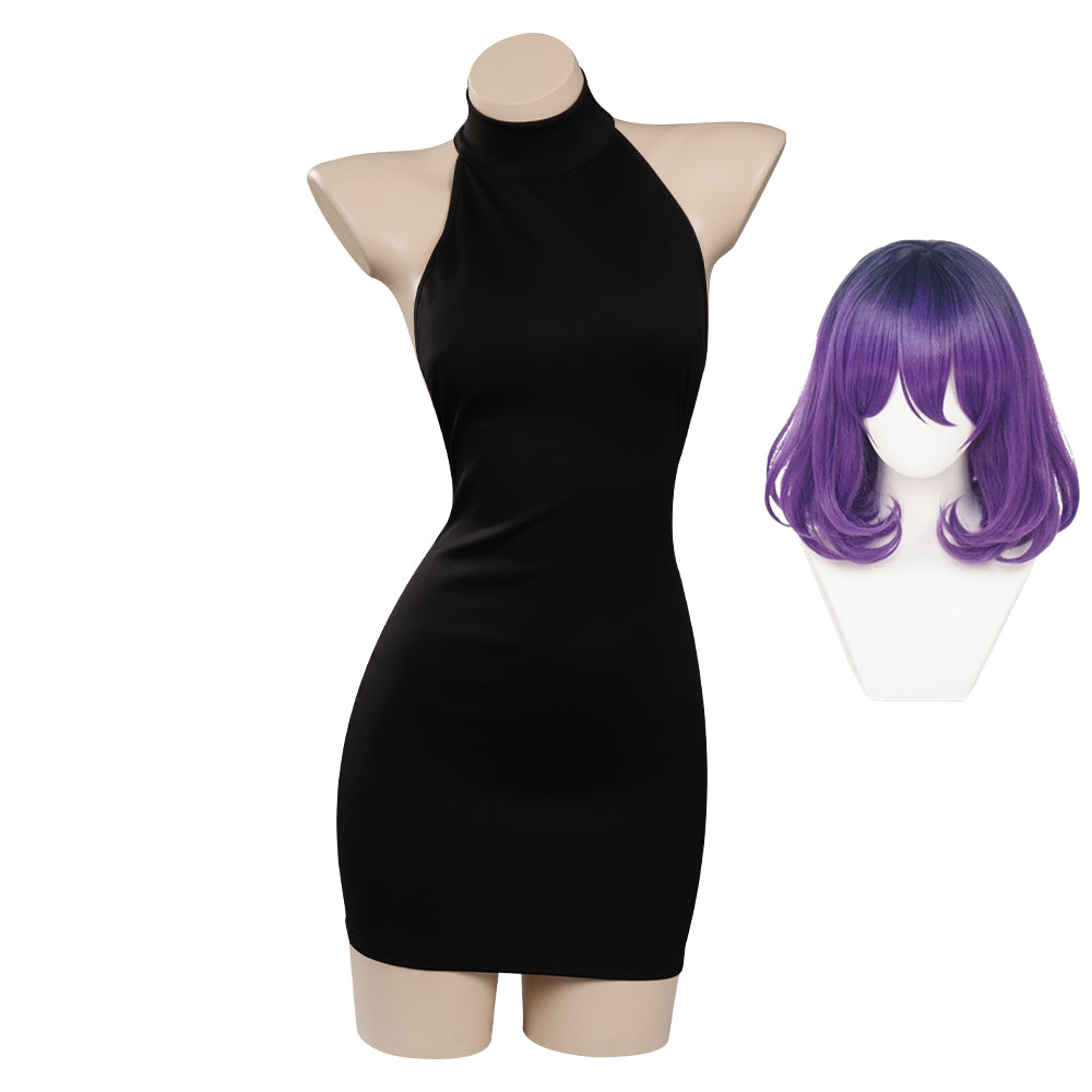 Vermeil in Gold - Vermeil Sexy Black Skirt Outfits Halloween Carnival Cosplay Costume