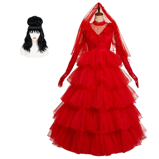 Beetlejuice Lydia Cosplay Costume Dress Outfits Halloween Carnival Christmas Outfit