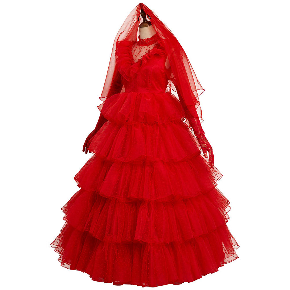 Beetlejuice Lydia Cosplay Costume Dress Outfits Halloween Carnival Christmas Outfit
