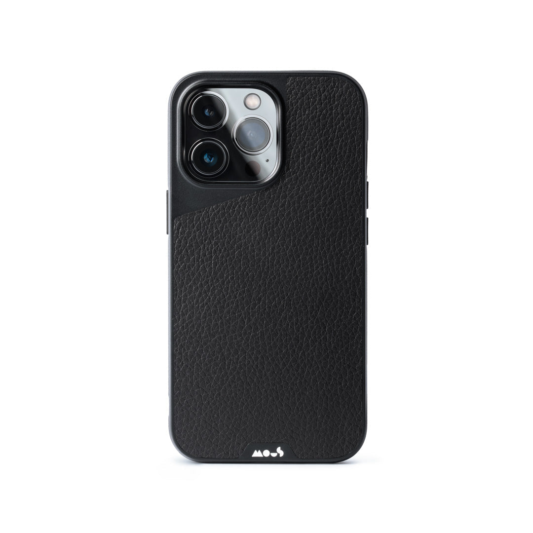 MagSafe® Compatible Black Leather Phone Case - Limitless 4.0