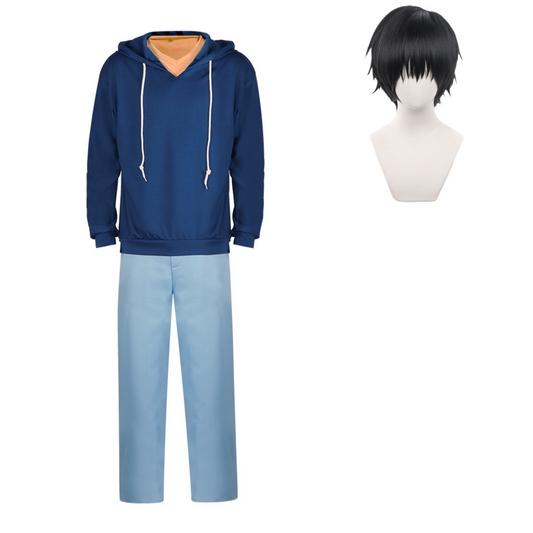 Solo Leveling Sung Jin-Woo Blue Hoodie Outfits Halloween Carnival Cosplay Costume