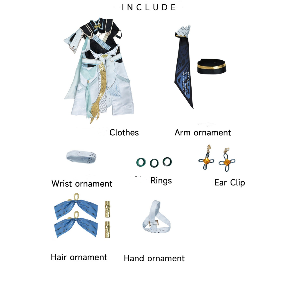 Wuthering Waves Jinhsi Fullset Outfits Halloween Carnival Cosplay Costume