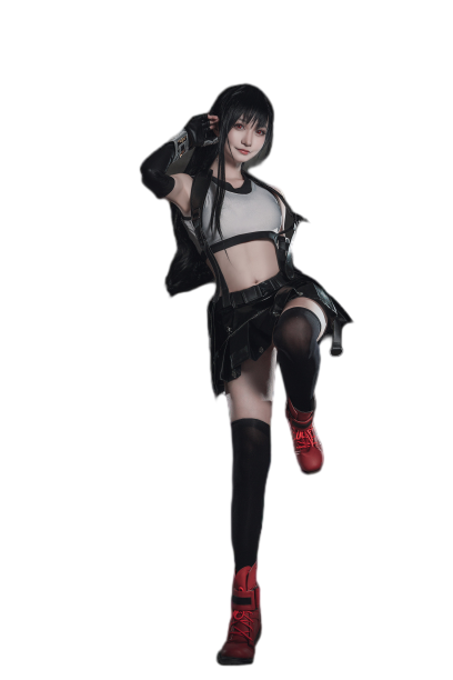 Final Fantasy VII Remake Tifa Lockhart Cosplay Costume Outfits Halloween Carnival Suit