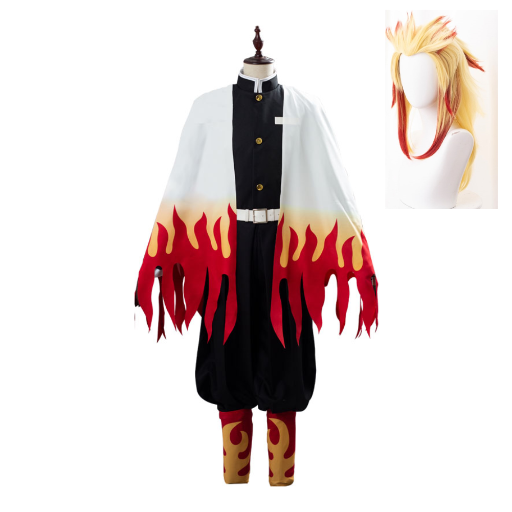 Kimetsu no Yaiba Rengoku Kyoujuro/Kyoujurou Outfit Cosplay Costume