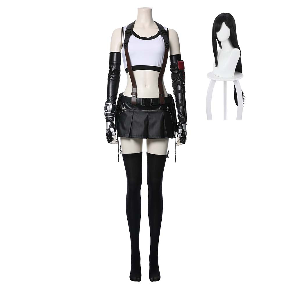 Final Fantasy VII Remake Tifa Lockhart Cosplay Costume Outfits Halloween Carnival Suit