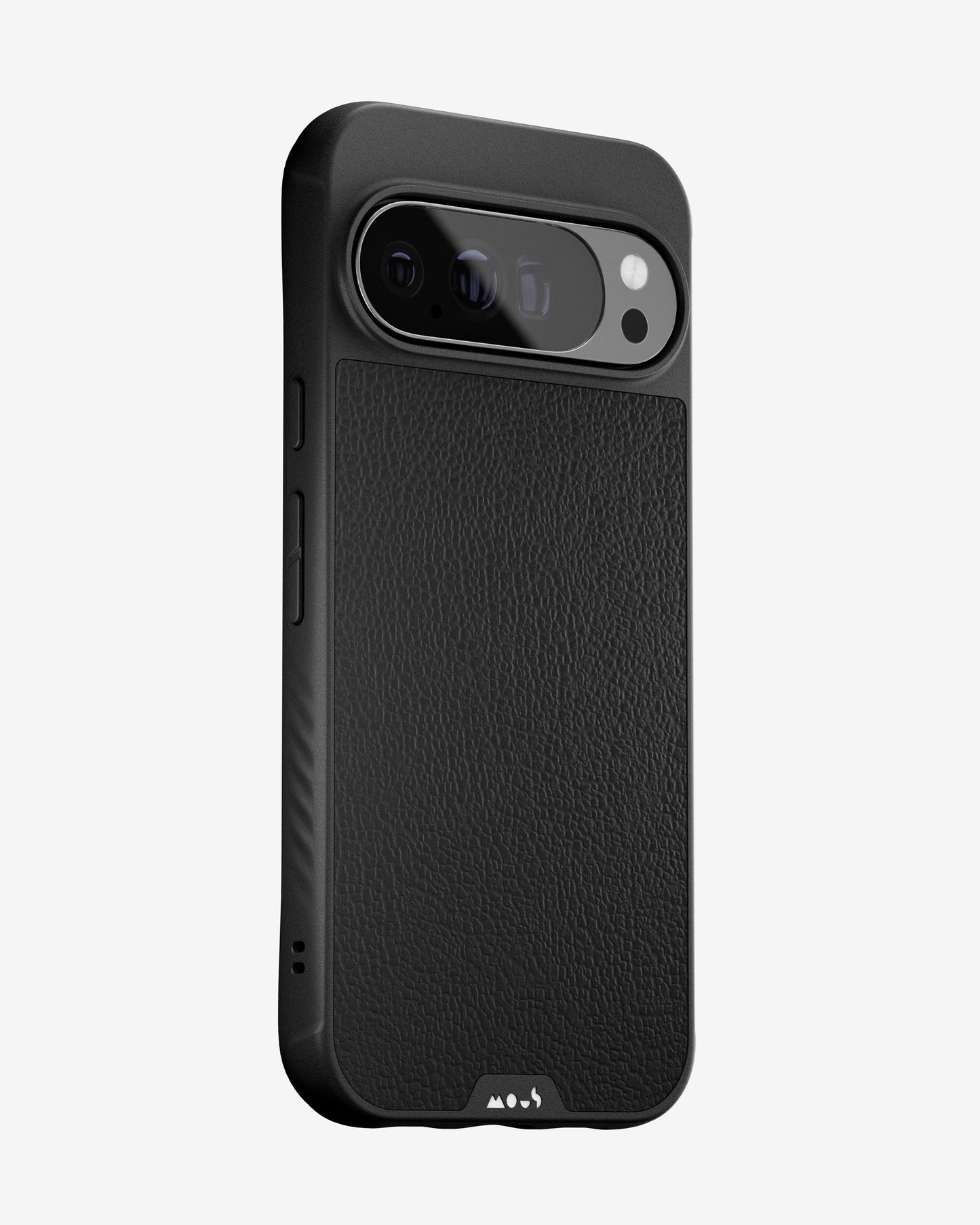 Black Leather Protective Phone Case - Limitless