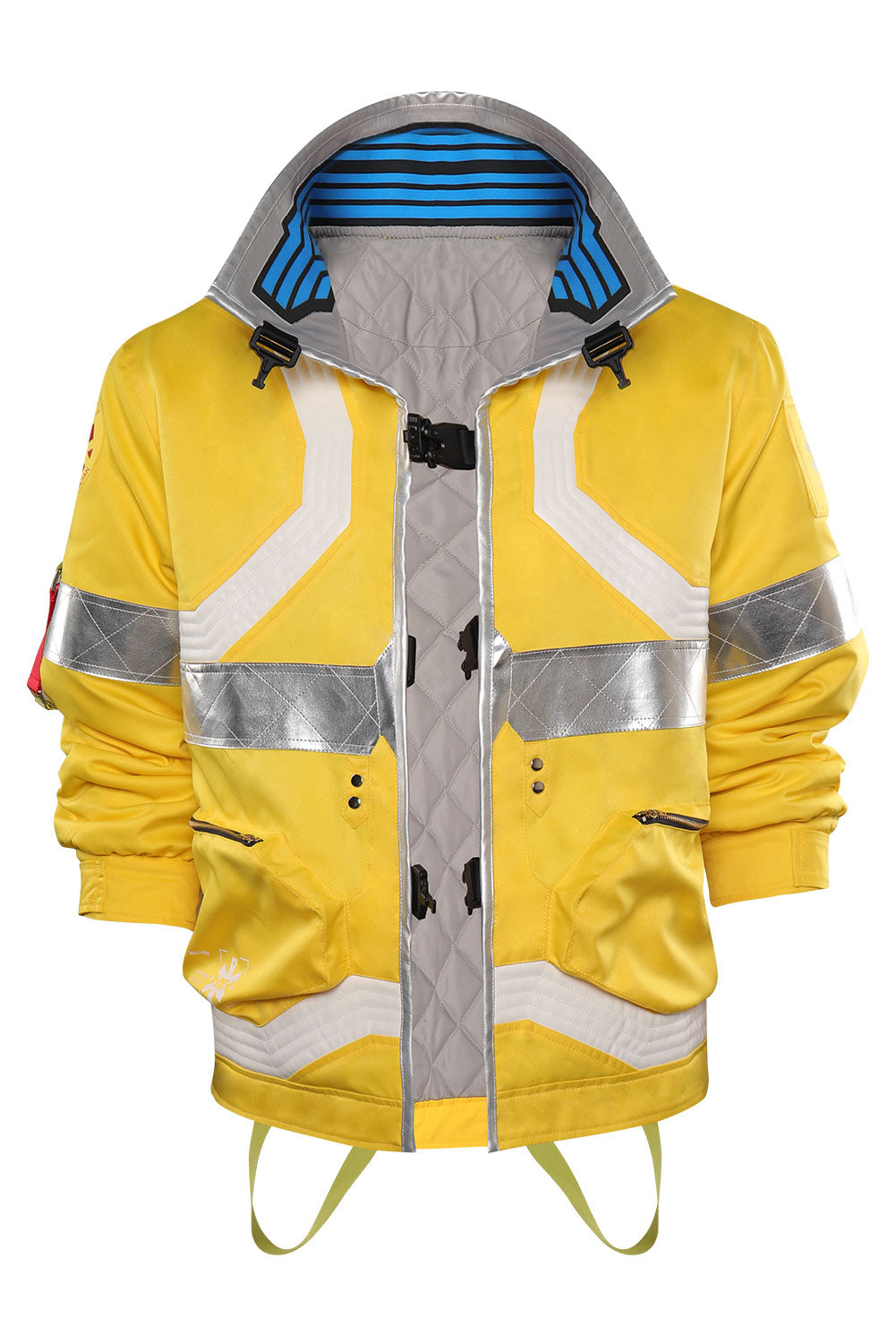 Cyberpunk David Martinez Yellow Coat Outfits Halloween Carnival Suit Cosplay Costume