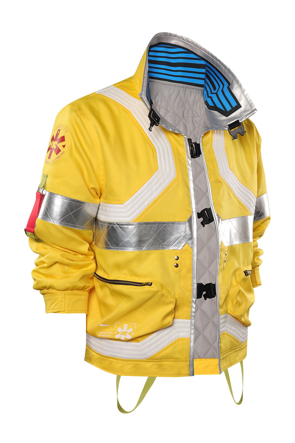 Cyberpunk David Martinez Yellow Coat Outfits Halloween Carnival Suit Cosplay Costume