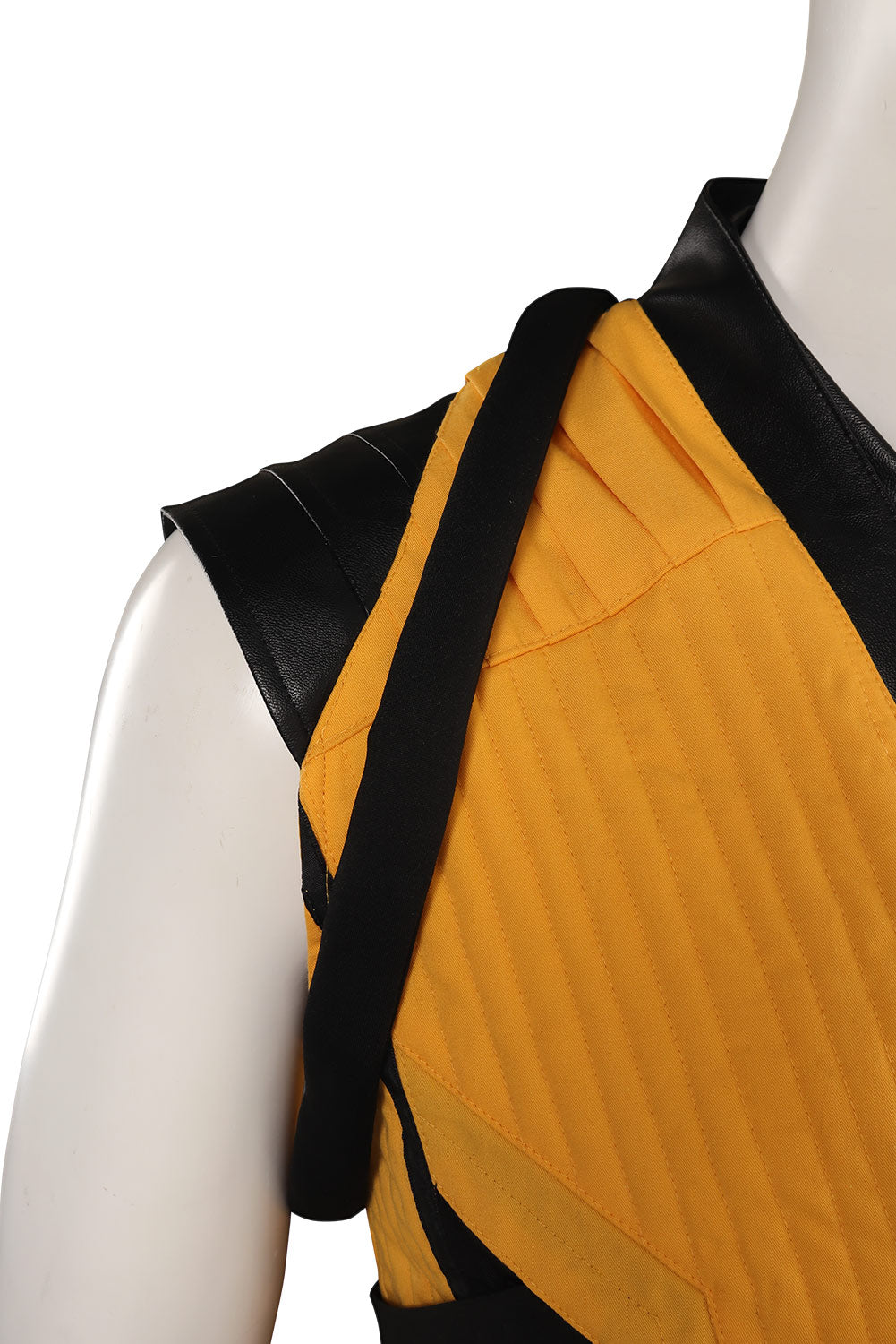 Mortal Kombat Scorpion Vest Pants Belt Set Outfits Halloween Carnival Suit Cosplay Costume