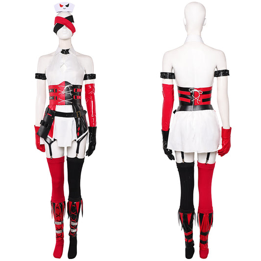 Harley Quinn Variant Play Arts Kai Nurse Fullset Outfits Halloween Carnival Party Cosplay Costume