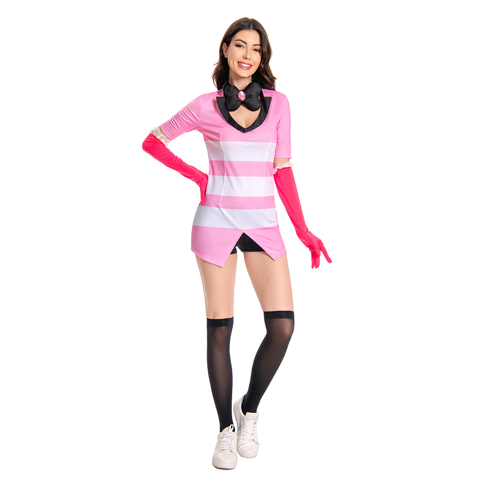 Hazbin Hotel Angel Dust Outfits Halloween Carnival Suit Cosplay Costume