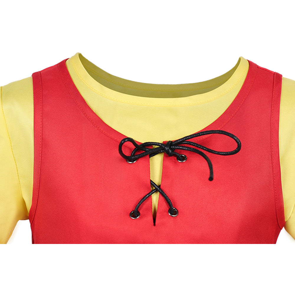 Heidi Girl of the Alps Heidi Kids Children Pink Dress Halloween Carnival Party Cosplay Costume