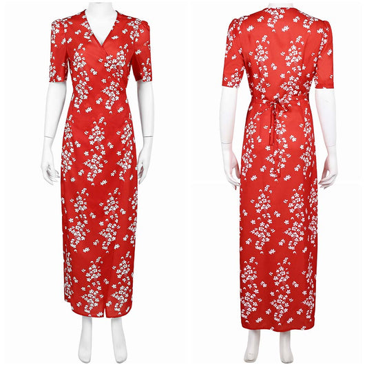 Honey Don't! Honey O Donahue Red Printed Dress Halloween Carnival Party Cosplay Costume