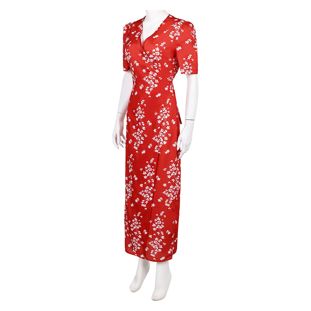 Honey Don't! Honey O Donahue Red Printed Dress Halloween Carnival Party Cosplay Costume