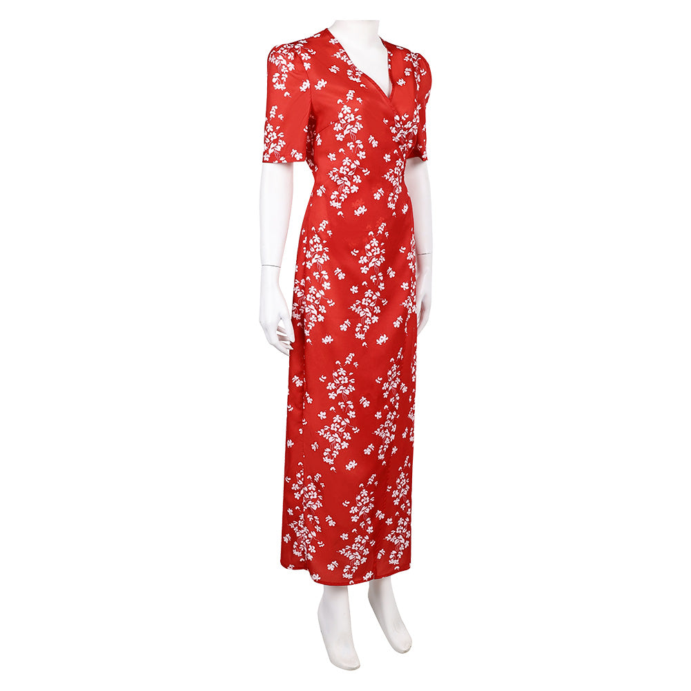 Honey Don't! Honey O Donahue Red Printed Dress Halloween Carnival Party Cosplay Costume